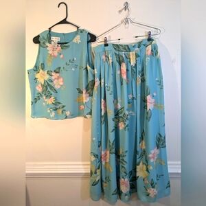 Rena Rowan Matching Top and Skirt